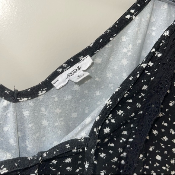 Florale cropped casual long sleeve top - Picture 3 of 3